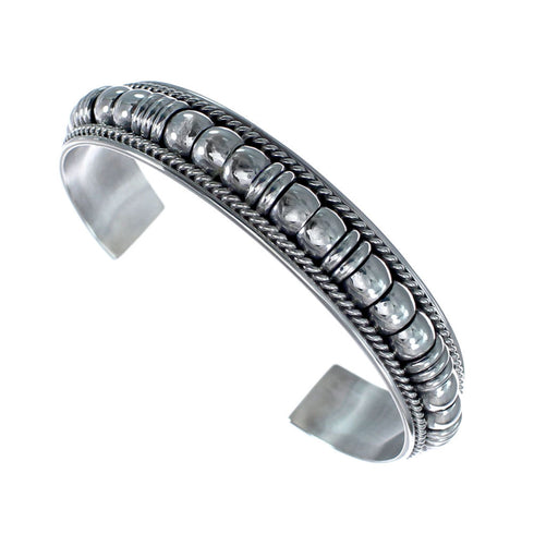 Native American Authentic Sterling Silver Cuff Bracelet AX125906